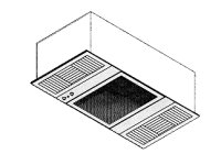 Animated diagram for Flush Mounted (Ceiling) Air Cleaners
